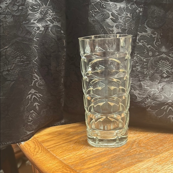 Made in France Elegant Textured 7 Inch Glass Vase